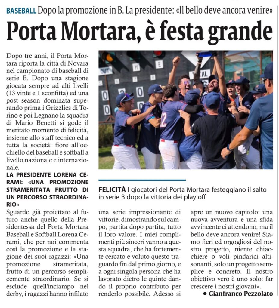 portamortara baseball e softball